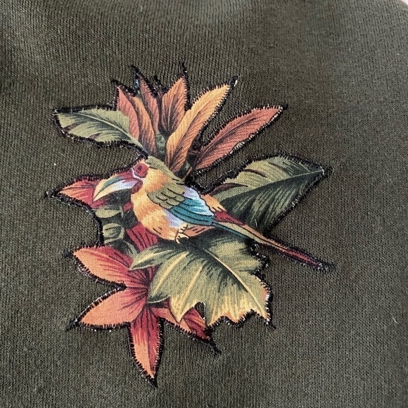 Fleece Vintage rare army green button down jacketSz is oversized XL UKN brand - Picture 12 of 14